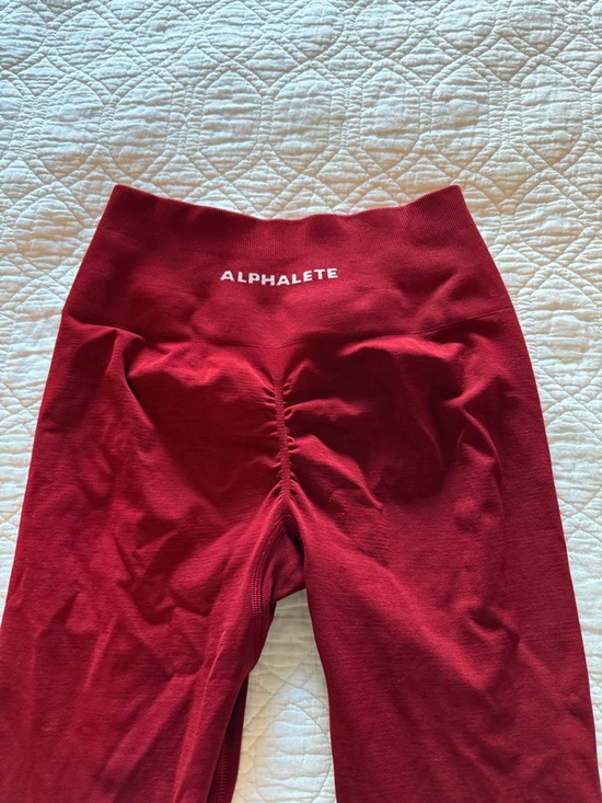 Alphalete Pants - Alphalete Amplify Leggings Berry Red